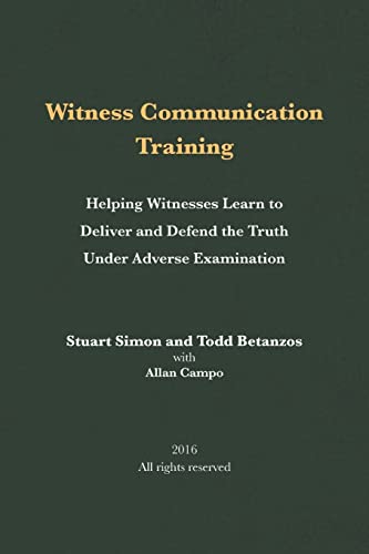 Witness Communication Training cover
