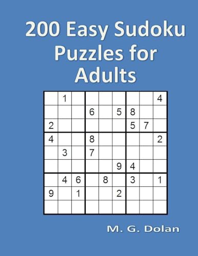 200 Easy Sudoku Puzzles for Adults cover