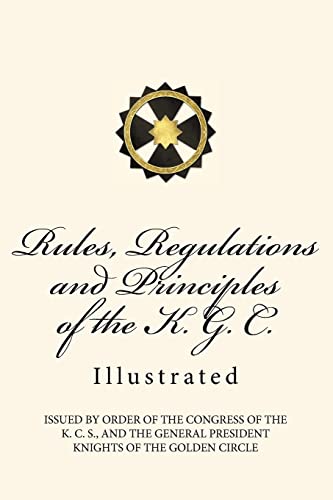 Rules, Regulations and Principles of the K. G. C. cover
