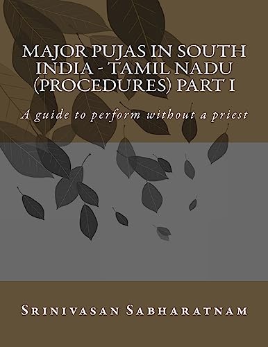Major PUjAs in South India - Tamil Nadu (Procedures) Part I cover