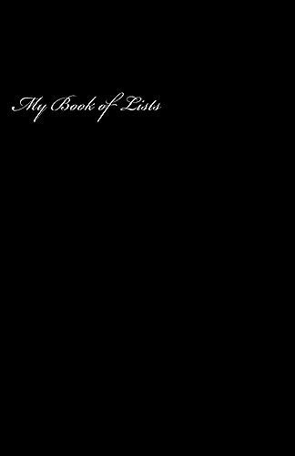 My Book of Lists cover art