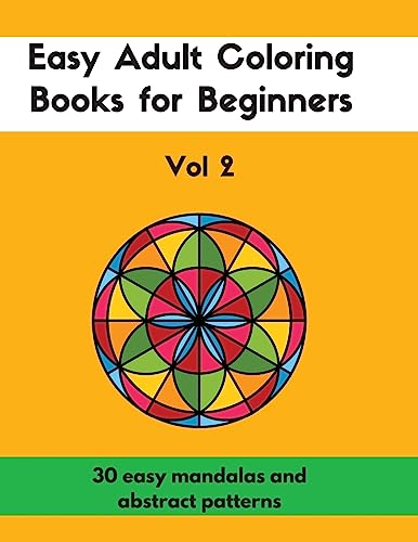 Easy Adult Coloring Books for Beginners Vol. 2