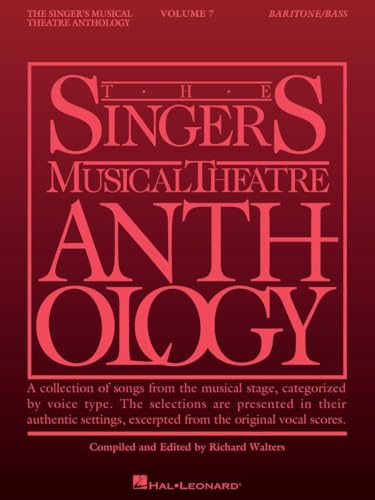 Singer's Musical Theatre Anthology - Volume 7: Baritone/Bass Book Only cover