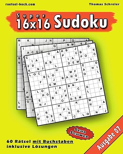 16x16 Buchstaben Sudoku