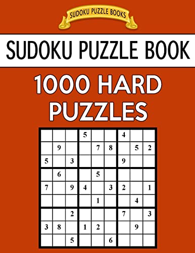 Sudoku Puzzle Book, 1,000 HARD Puzzles cover