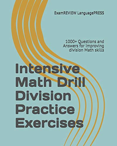 Intensive Math Drill Division Practice Exercises