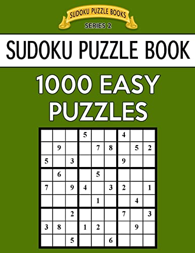 Sudoku Puzzle Book, 1,000 Easy Puzzles cover