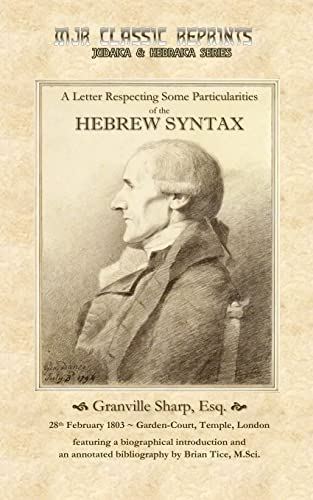 A Letter Respecting Some Particularities of the Hebrew Syntax cover