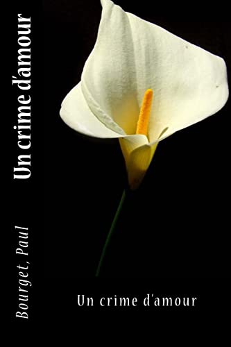 Un crime d'amour cover