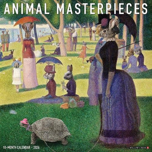 Animal Masterpieces 2026 Wall Calendar
