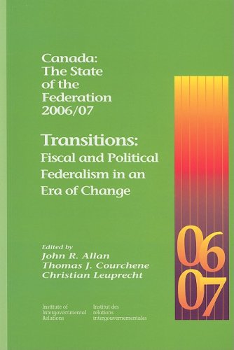 Canada: the State of the Federation 2006/07 cover