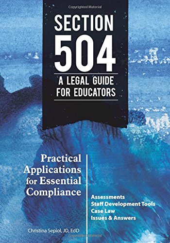 Section 504 a Legal Guide for Educator