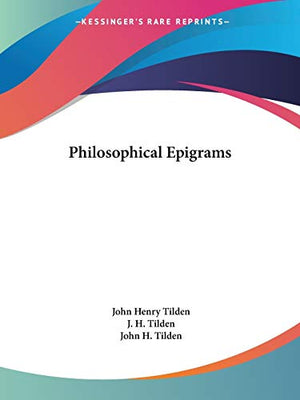 Philosophical Epigrams