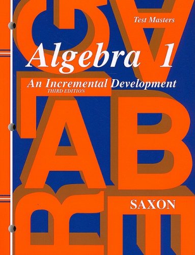 Algebra 1: Test Masters
