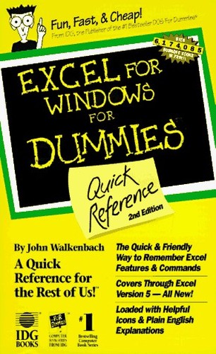 Excel 5 for Windows for Dummies Quick Reference