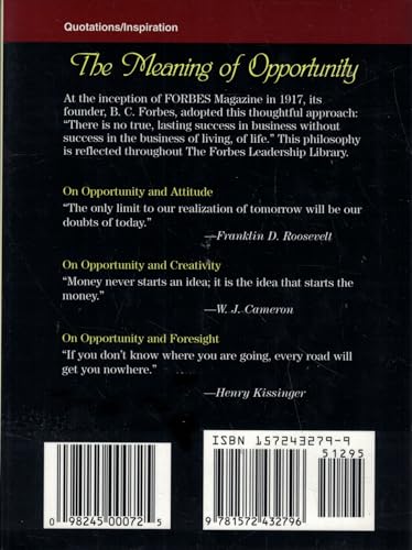 Thoughts on Opportunity