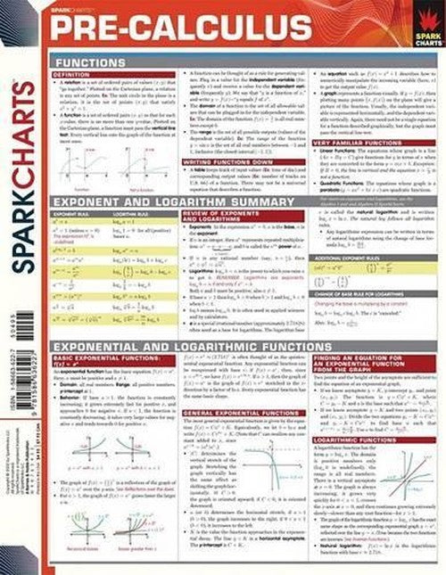 Pre-Calculus (Sparkcharts)