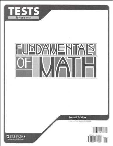 Fundamentals of Math Testpack 2nd Edition cover
