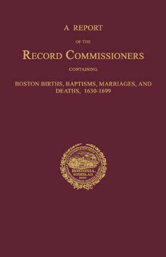 A Report of the Record Commissioners, Conatining Boston Births, Baptis