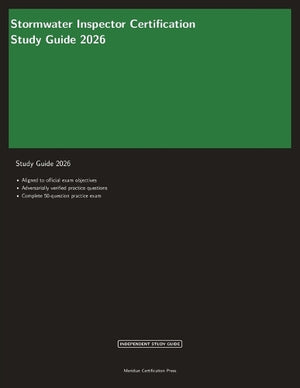 Stormwater Inspector Certification Study Guide 2026