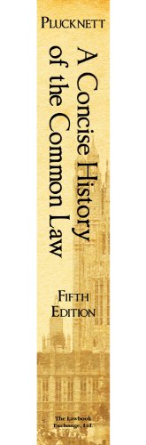 A Concise History of the Common Law. Fifth Edition.