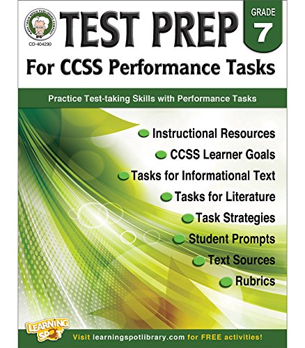 Test Prep for Ccss Performance Tasks, Grade 7