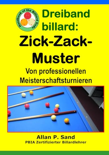 Dreiband billard - Zick-Zack-Muster
