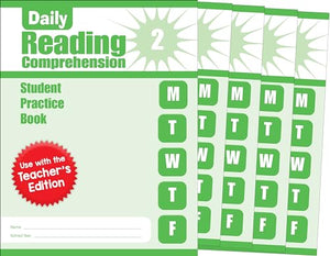 Daily Reading Comprehension, Grade 2 Student Edition Workbook (5-Pack)