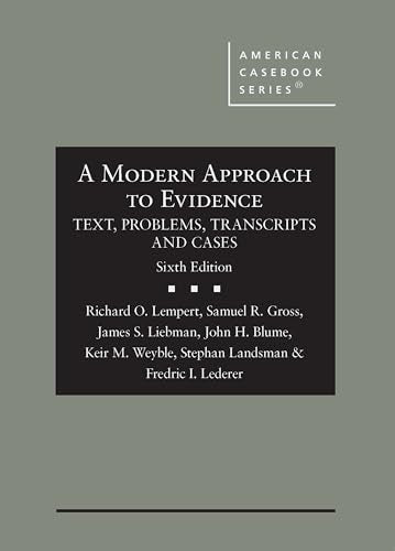 A Modern Approach to Evidence cover