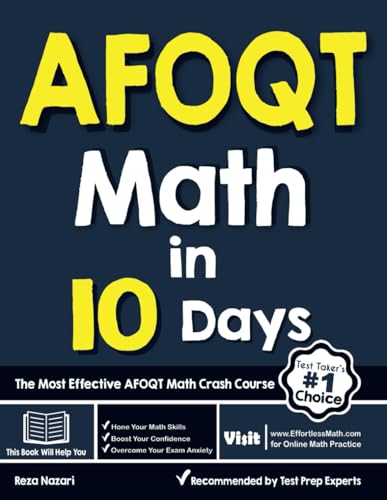 AFOQT Math in 10 Days: The Most Effective AFOQT Math Crash Course cover