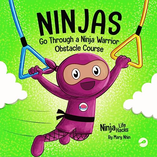 Ninjas Go Through a Ninja Warrior Obstacle Course