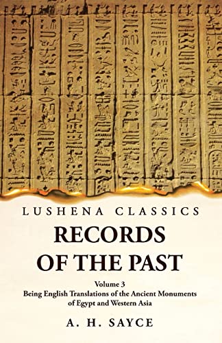 Records of the Past Being English Translations of the Ancient Monument cover