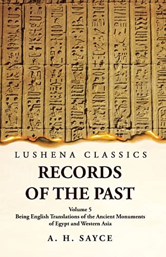 Records of the Past Being English Translations of the Ancient Monument cover