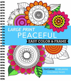 Large Print Easy Color & Frame - Peaceful