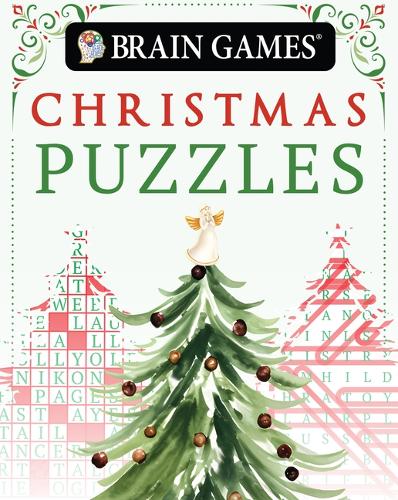 Brain Games - Take-Along - Christmas Puzzles (Stocking Stuffer - Christmas Tree Cover)