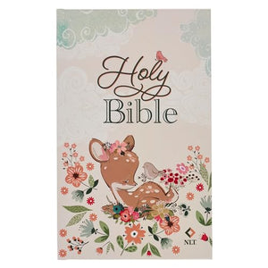 NLT Keepsake Holy Bible for Baby Girls Baptism Easter, New Living Translation, Pink 