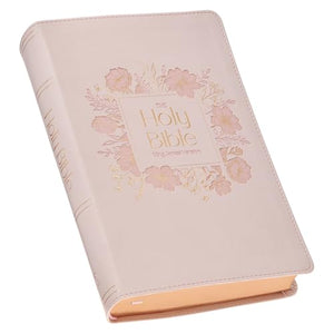 KJV Bible Giant Print Faux Leather, Pink 