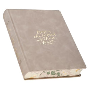 KJV Bible Note-Taking LP Faux Leather Hardcover Trust the Lord, Prov. 3:5 