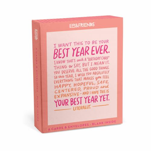 Em & Friends Best Year Yet Birthday Boxed Cards Singles cover