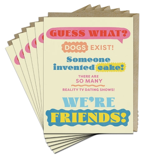 6-Pack Em & Friends Guess What? Friends! Greeting Cards cover