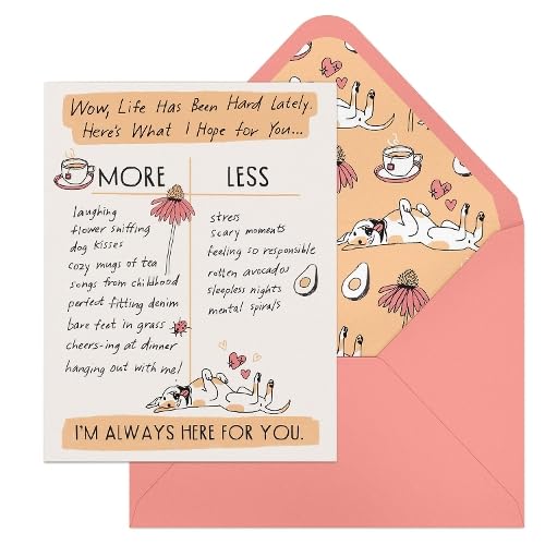 6-Pack Em & Friends Julia Rothman Empathy More/Less Greeting Cards cover