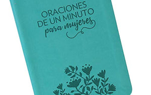 Oraciones de un minuto para mujeres. Símil piel aguamarina/ One Minute Prayers for Women. Leathersoft Aquamarine 