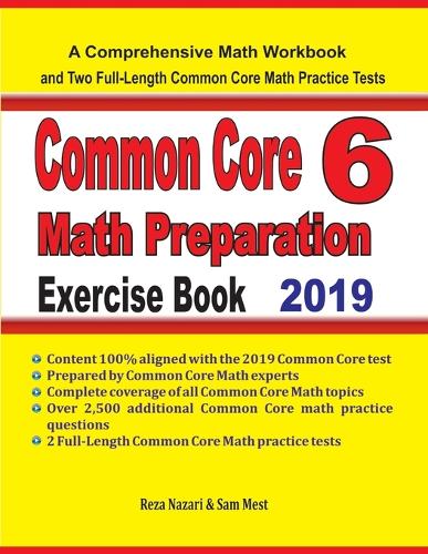 Common Core 6 Math Preparation Exercise Book