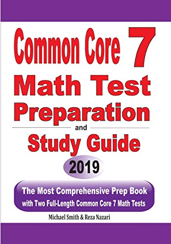 Common Core 7 Math Test Preparation and Study Guide cover