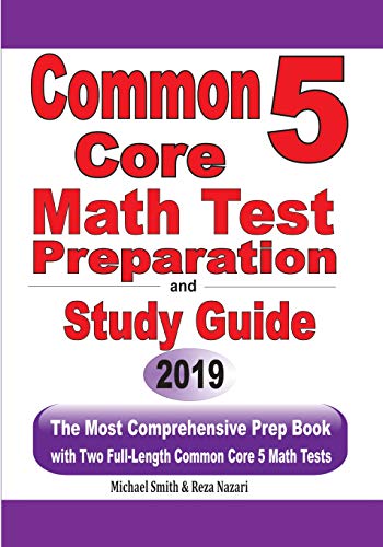 Common Core 5 Math Test Preparation and Study Guide cover