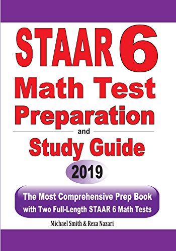 STAAR 6 Math Test Preparation and Study Guide cover