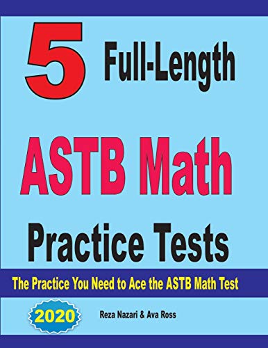 5 Full-Length ASTB Math Practice Tests cover
