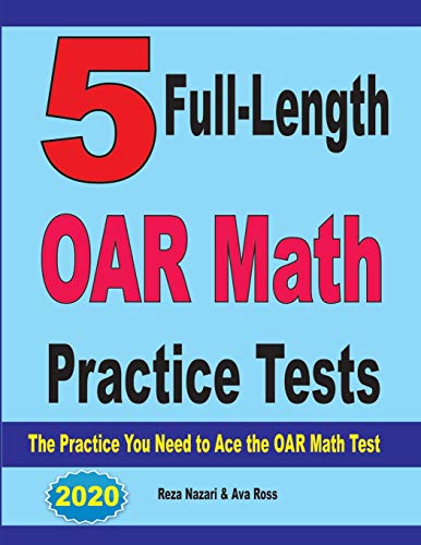 5 Full-Length OAR Math Practice Tests cover