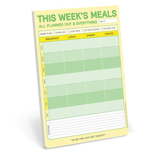 Knock Knock This Week's Meals Big & Sticky Notepads cover