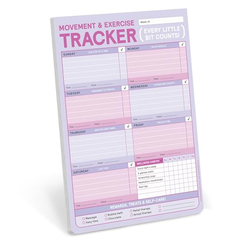 Knock Knock Movement & Exercise Tracker Big & Sticky Notepads cover